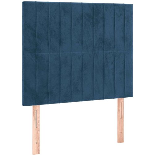  Uzglavlje tamnoplavo 90x5x118/128 cm bar&amp;scaron;unasto Slike