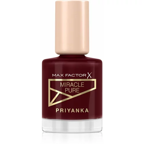 Max Factor x Priyanka Miracle Pure negovalni lak za nohte odtenek 380 Bold Rosewood 12 ml