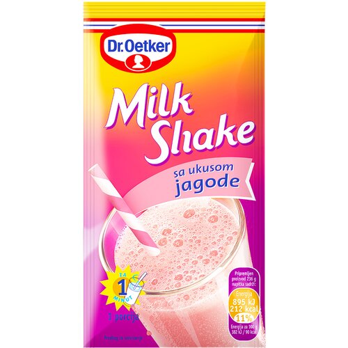 Dr. Oetker milkshake jagoda 36g Slike