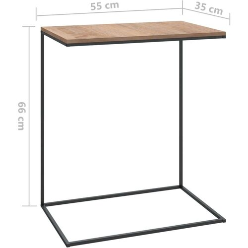 VidaXL bočni stolić crni 55 x 35 x 66 cm od konstruiranog drva Slike