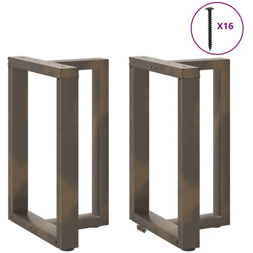  Noge za blagovaonski stol T-oblika 2 kom 50x35x(72-73) cm čelik Slike
