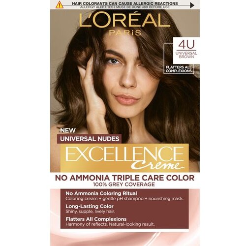 L&amp;acute;Or&amp;eacute;al Paris excellence Universal Nudes Boja za kosu 4U Slike