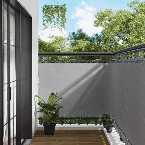  Balcony ekran Svijetlo siva 110 x 300 cm Oxford tkanina Cijene