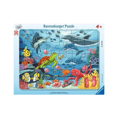 Ravensburger Puzzle - Sestavljanka z okvirjem - V morju, 30 delov