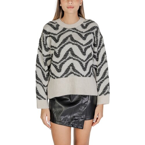 Only Puloverji ONLJANE LS JQ O-NECK BF KNT 15332157 Bela Cene