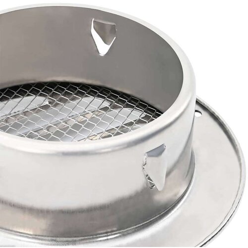 Pokrov ventilacije 4 pcs Srebrno 100 mm Nehrđajući čelik - 100 mm Slike