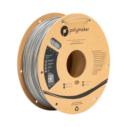 Polymaker PolyLite PLA Steel Grey Slike