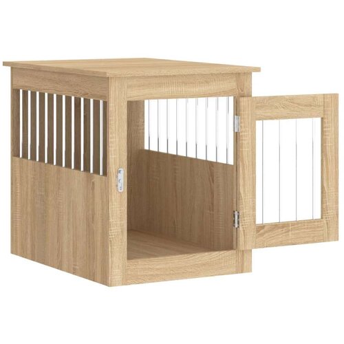 vidaXL Boks za psa sonoma hrast 55x75x65 cm inženirski les Cene