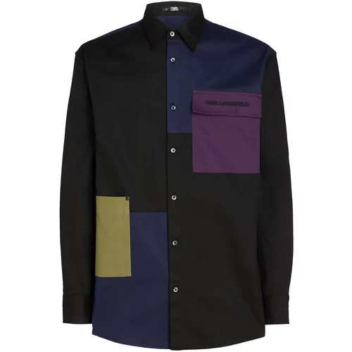 Karl Lagerfeld Košulja plava / senf / purpurna / crna