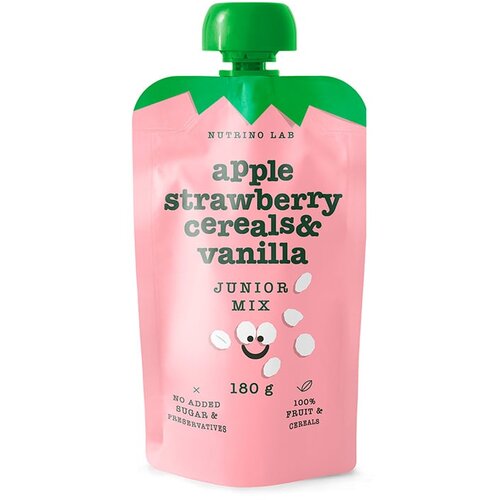 Nutrino Lab junior mix jabuka, jagoda, žitarice i vanila 180gr Cene