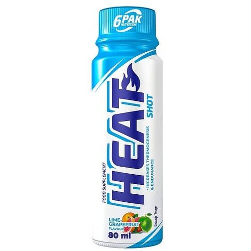 6PAK Nutrition 6Pak Napitak Heat Shoot, Pomorandža-Limeta, 80 ml Slike
