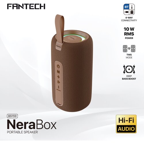  bluetooth zvucnik fantech BS159 nerabox braon Slike