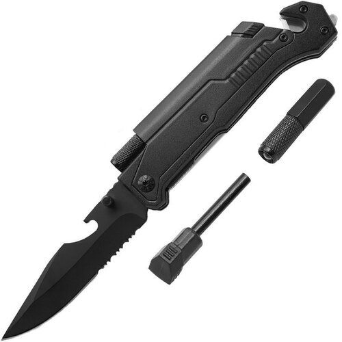 IZMAEL Outdoorov zložljiv nož PT - 40831 - Črna Slike