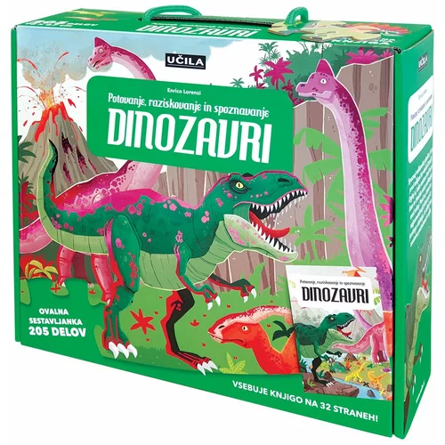 Učila dinozavri - knjiga in sestavljanka