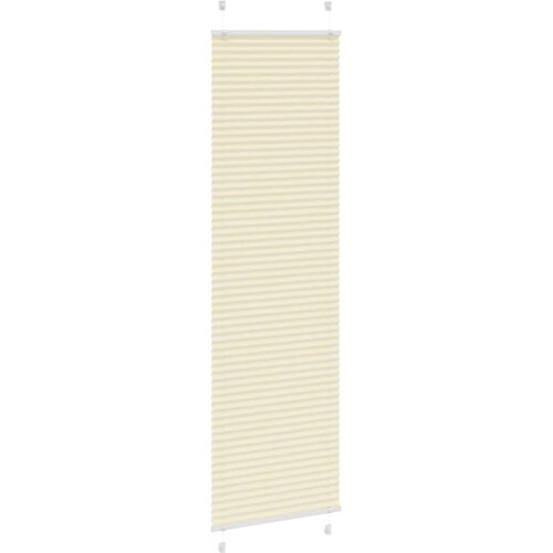  Plisirana zavjesa krem boje 60x200 cm &amp;Scaron;irina tkanine 59,4 cm Poliester Slike