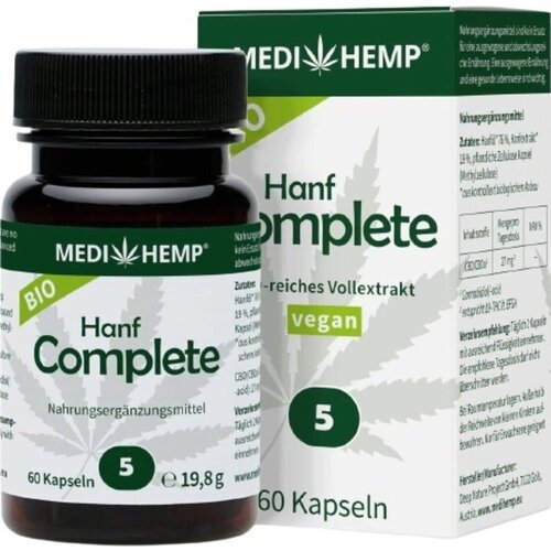 MEDIHEMP Organic Hemp Complete 5% - kapsule - 60 kaps. Slike