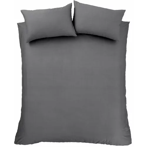 Bianca Temno siva posteljnina iz egipčanskega bombaža za zakonsko posteljo 200x200 cm -