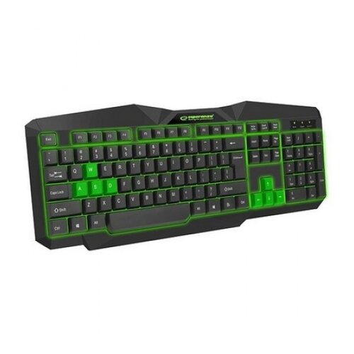 Esperanza gaming ESPERANZA TIRIONS, USB, illuminated, green, US layout, EGK201G Cijene