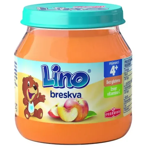 Lino kašica breskva 130g