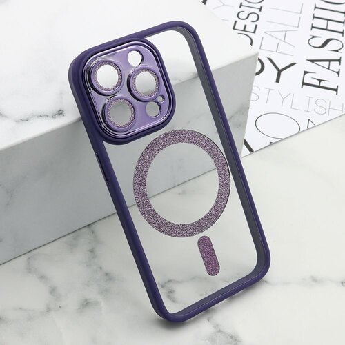 Maska diamond magsafe za iphone 15 pro/ ljubičasta Slike