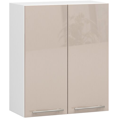 AKORD VISIČNI KUHINJSKI KABINET OLIVIA V 60cm BELO-KAPUČINO SIJAJ H720, (21713695) Cene