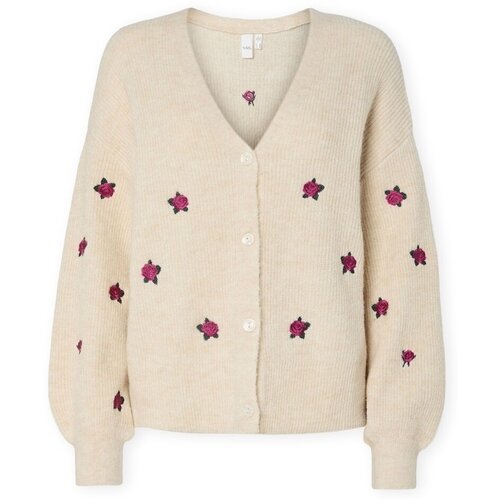 Y.a.s Telovniki & Jope YAS Noos Fleur Cardigan - Birch/Bouquet Bež Cene