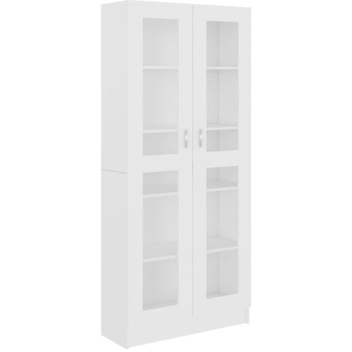  Vitrina bijela 82,5 x 30,5 x 185 cm konstruirano drvo Slike