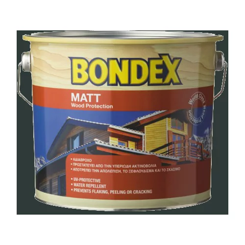 BONDEX Tankoslojna lazura za les Matt (barva: ebenovina; 2,5 l)