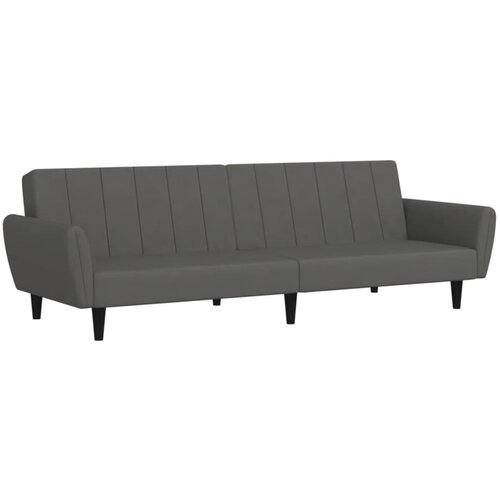 Maison Chic kavč - Sofa - Kanape dvosed z ležiščem temno siv žamet, (21726879) Cene