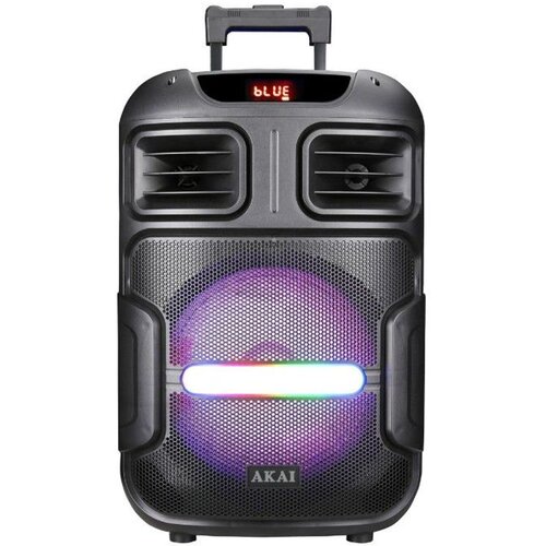 Akai karaoke zvučnik ABTS-X5 FUSION, 50 W, FM, RGB, TWS, mikrofon, kolica Slike