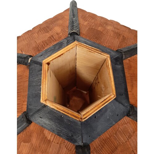  Drvena hranilica za ptice, sa posudom za hranu 40 x 45 x 35 cm Slike