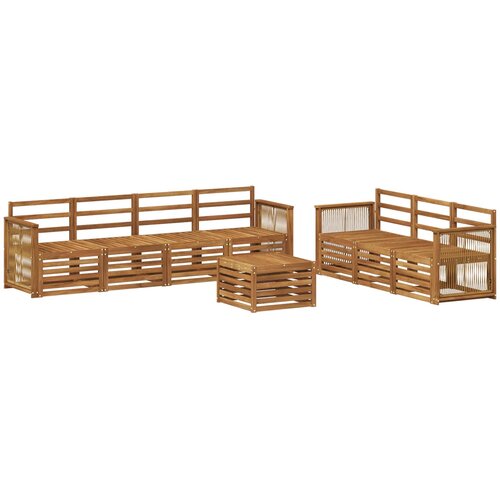  Setovi sofa 8 kom. Čvrsto drvo akacije Slike