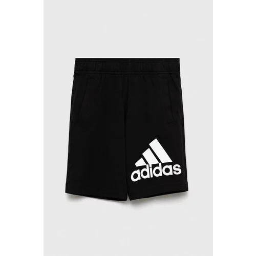 Adidas Otroške bombažne kratke hlače U BL črna barva