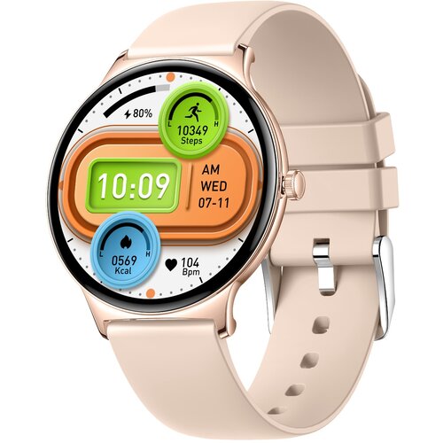 INF Vsestranska pametna ura z merjenjem zdravja in &amp;scaron;portnimi funkcijami Gold, (5000071875) Slike