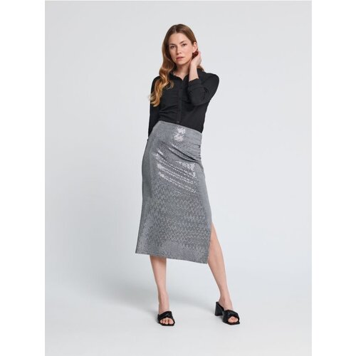 Sinsay ženska midi suknja olovka kroja ZB174-SLV Slike