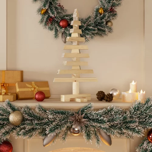  Drveno ukrasno božićno drvce 60 cm od masivne borovine