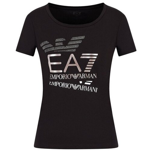 Emporio Armani Majice s kratkimi rokavi 6RTT35TJFKZ1200 Črna Cene
