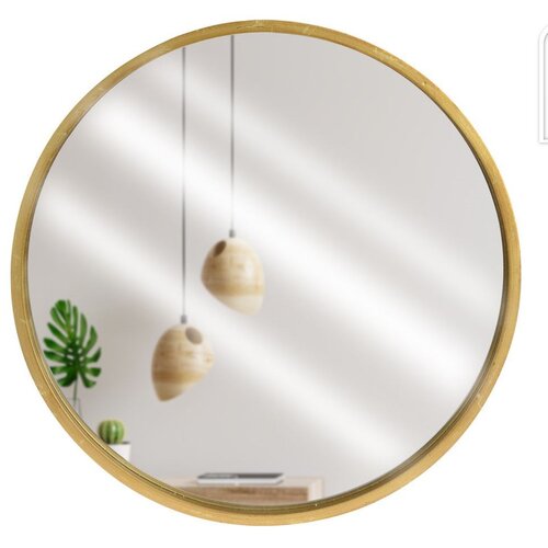 Vilde Zidno ogledalo okruglo 30 cm zlatno Cene