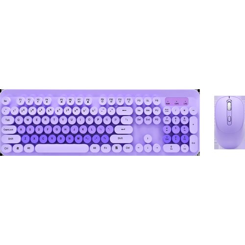 Moja knjižara TASTATURA I MIŠ BEŽIČNI SET OP24376 ljubičasta roze Cene