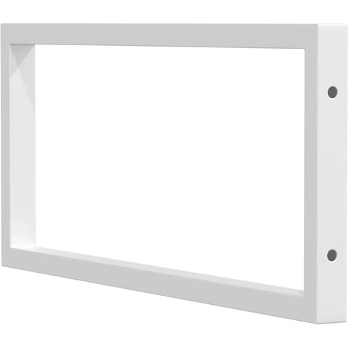  Nosači polica za umivaonik 2 kom bijeli pravokutni čelični White 25 x 60 cm Slike