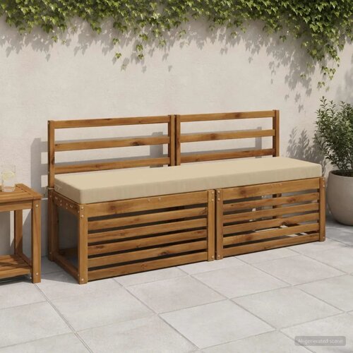  Jastučići za klupe - 2 dijela SOEST 2 kom. 100% poliester Bež - Bež 150 x 40 x 8 cm Poliester Cijene