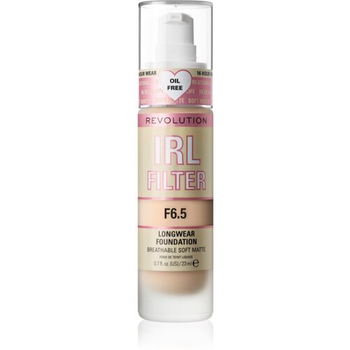 Makeup Revolution IRL Filter dugotrajni matirajući puder nijansa F6.5 23 ml Slike