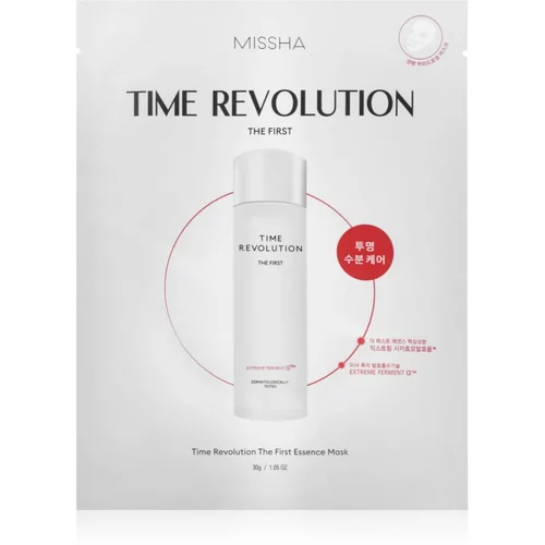 MISSHA Time Revolution The First Treatment Essence intenzivna hidrogelna maska ki obnavlja bariero kože 30 g
