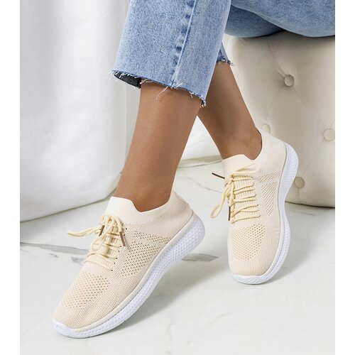 Gemre Beige sports sneakers by Michael Cene