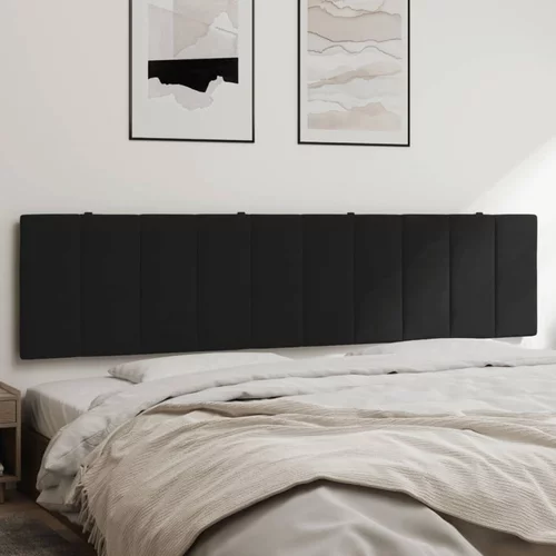 Jastuk za uzglavlje crni 200 cm baršunasti