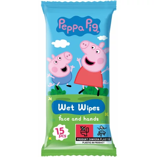 Peppa Pig Wet Wipes vlažne maramice za djecu 15 kom
