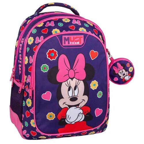 Luna must team disney minnie mouse zaobljeni ruksak s 3 pretinca 32x18x43 cm Cene