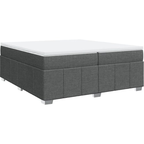 Maison Chic Box spring postelja - Vzmetna postelja z vzmetnico temno siva 200x200 cm blago SL11689, (21901825) Cene
