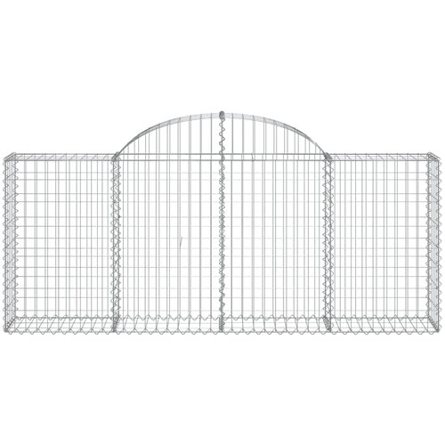  Lučne gabionske ko&amp;scaron;are 7 kom 200x30x80/100 cm pocinčano željezo Slike
