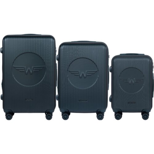  SWALLOW, Set od 3 Wings ABS+ kofera (L,M,S) TAMNO ZELENA Slike